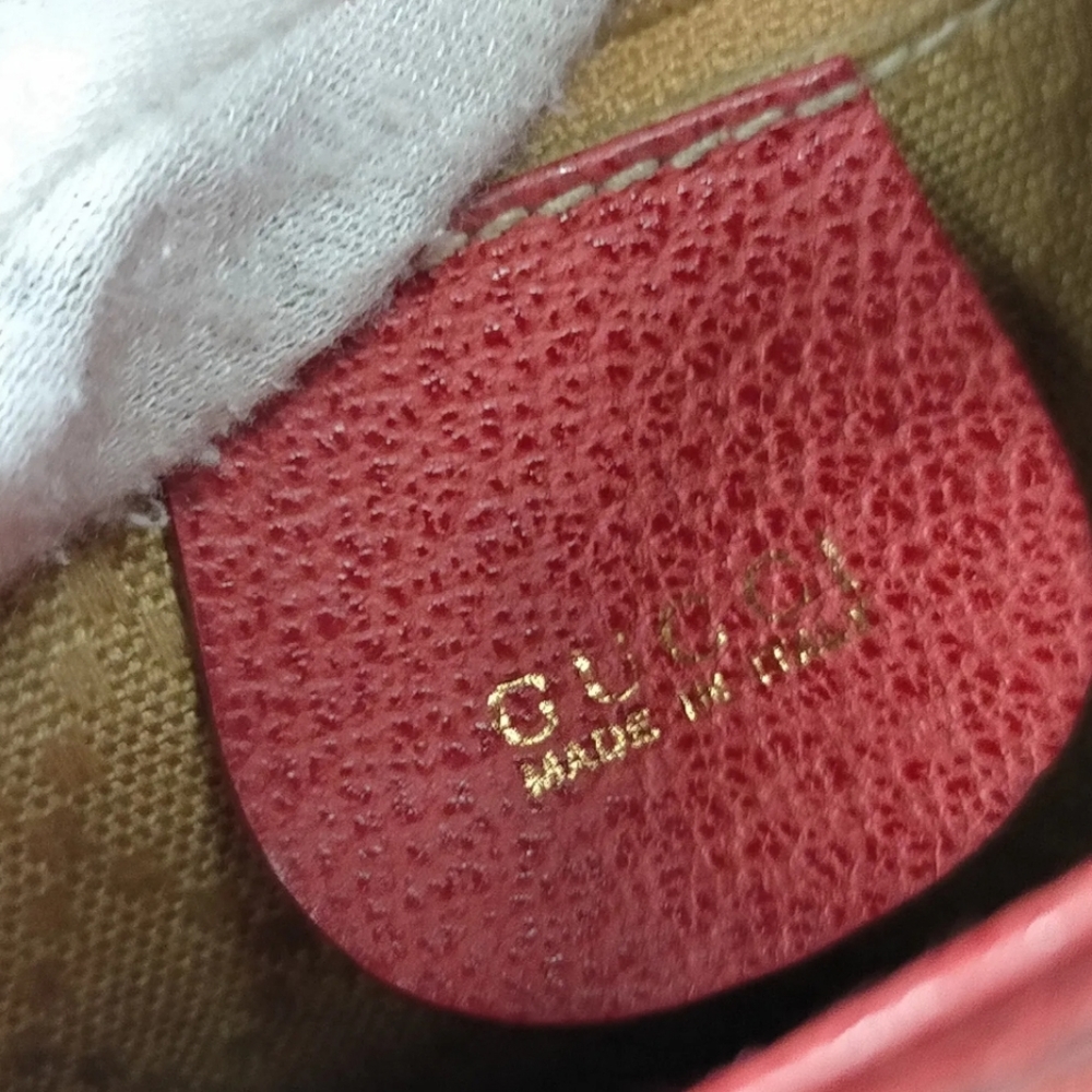 Gucci BackPack Bag  Red Suede Leather - Picture 7 of 8